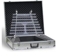 CDEFGABC Harpe chantante en cristal de quartz 8 notes avec maillet, 432 Hz/440 Hz, idéale pour le bain sonore, la méditation, le studio et la salle de sport, boîte en alliage d'aluminium incluse