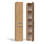 Armoire de salle de bains - NEL II - Chêne artisan - Colonne - Design contemporain