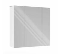 CDF Armoire miroir meuble de salle de bain suspendu avec 3 miroirs 6 étagères étagère au-dessus du lavabo 60 cm pour salle de bain WC moderne pour accessoires cosmétiques accessoires accessoires