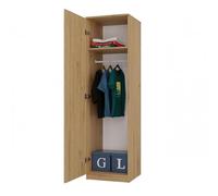 CDF Armoire Penderie Large Chambre Enfant ou Adulte Design Moderne - Tout pour Le Montage Inclus - Rangement Vêtements et Jouets - SD 50 cm Chêne Artisan