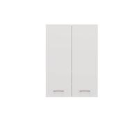 CDF Armoire pour Lave-Linge Pola Mini DD | Couleur : Blanc | Armoire Moderne au-Dessus du Lave-Linge | Espace de Rangement | Étagères spacieuses | Côtés Lisses sans Embouts