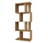 CDF Bibliothèque Ouverte Fiesta 4P | Couleur : Chêne Artisan | pour Le Salon, Le Bureau et la bibliothèque | étagère pour Livres et Jouets | Moderne | Idéal pour Chambre d'enfant, d'adolescent