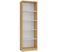 CDF Bibliothèque Ouverte Meuble à Case de Rangement avec Compartiments Colonne pour Bureau Salle à Manger Home Office Salon Livres Dossiers Décoration Chambre Modern Vertical - Chêne Artisan 60 cm