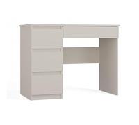 CDF Bureau D’Ordinateur avec Tiroirs Rangement Table de Travail D’écriture Secrétaire Ordinateur Tablette Console Écritoire - Hauteur Fixe Organisation Fonctionnelle pour Bureau - Cachemire