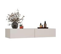 CDF Coiffeuse d'angle Étroite sans Miroir avec Tiroirs 110 cm Cachemire | Table de Maquillage Pour Chambre, Meuble Beauté à Usage Quotidien, Rangement Cosmétiques et Accessoires