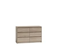 CDF Commode Moderne Karo K6 K120 | Couleur : Chêne Sonoma | Armoire pour Documents, Petits Objets | Idéal pour Le Salon, la Chambre à Coucher, la Chambre des Enfants