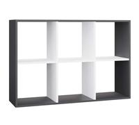 CDF Étagère cube avec 6 compartiments ouverts - Étagère de rangement pour salon, chambre à coucher, couloir, chambre d'enfant - Pour décoration, classeur, jouets, documents - Design moderne
