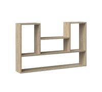 CDF Étagère Murale Chêne Sonoma - Bibliothèque Suspendue | pour salon, bureau, chambre d'enfant, rangement de livres, organisation de jouets, usage quotidien à domicile
