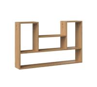 CDF Étagère Murale Suspendue Chêne Artisan | Livres Jouets Salon Bureau | Style Moderne, Chambre d'Enfant, Chambre d'Ado, Bibliothèque, Rangement Mural, Décoration Intérieure
