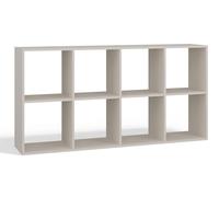 CDF Malax Bibliothèque en cachemire (beige) - Étagère pour livres, jouets - Meuble idéal pour le salon, la chambre d'enfant ou la chambre d'adolescent - Étagère sur pied Malax 2 x 4 cm