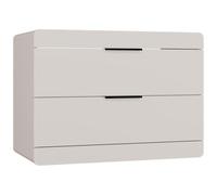 CDF Meuble sous-Vasque Suspendu Terra Cachemire 2 Tiroirs 80 cm | panneau de particules 16 mm, finition mate, cachemire, 80 x 58 x 45 cm, montage soi-même, poids 41 kg, charge 15 kg