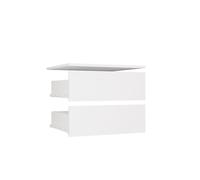 CDF Module de tiroirs Blanc à 2 tiroirs - Aménagement de penderie Insert de tiroir pour penderie Organisateur de Placard, Unité de tiroirs, Ensemble de 2 modules d'aménagement