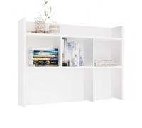 CDF Support de bureau Étagère de bureau Étagère de table extensible pour bureau à domicile et salon - Organiseur de documents de livre Accessoires - 100 cm blanc