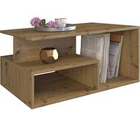 CDF Table basse Prima | Couleur : Chêne Artisan | Banc moderne pour un salon, une chambre, un bureau | Forme : rectangulaire | étagère pour les petits objets, les journaux, les magazines ou les livres