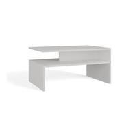 Top E Shop Topeshop ŁAWA Boston Biel Coffee/Side/End Table Coffee Table Free-Form Shape 2 Leg(s)