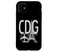 CDG Airport Code Étiquette Bagages Paris France Europe Coque pour iPhone 11