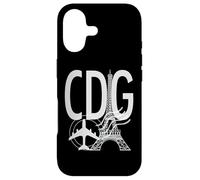 CDG Airport Code Étiquette Bagages Paris France Europe Coque pour iPhone 17