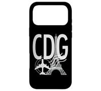 CDG Airport Code Étiquette Bagages Paris France Europe Coque pour iPhone 17 Pro Max