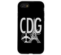 CDG Airport Code Étiquette Bagages Paris France Europe Coque pour iPhone SE (2020) / 7/8