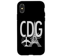 CDG Airport Code Étiquette Bagages Paris France Europe Coque pour iPhone X/XS