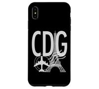 CDG Airport Code Étiquette Bagages Paris France Europe Coque pour iPhone XS Max