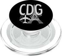 CDG Airport Code Étiquette Bagages Paris France Europe PopSockets PopGrip pour MagSafe