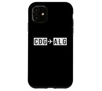 CDG ALG Vol Route Paris à Alger Codes Air Coque pour iPhone 11