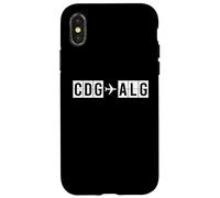 CDG ALG Vol Route Paris à Alger Codes Air Coque pour iPhone X/XS