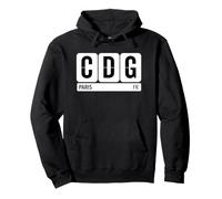 CDG Paris France Travel Souvenir Airport Code Sweat à Capuche