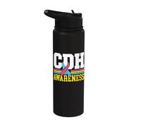 CDH Awarness - Guerrier de chirurgie herniaire guerrier récupération hernie Stainless Steel Insulated Water Bottle