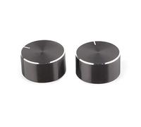 cdhgsh 2 pièces 25x13mm axe D Bouton de potentiomètre Rotatif encodeur contrôle du Volume pour Haut-Parleur amplificateur Audio HiFi potentiomètre Bouton Noir