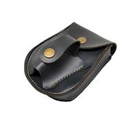 cdhgsh Fait à la Main en Cuir 2 en 1 Chasse Fronde catapulte Billes en Acier roulements Sac Pochette étui Porte-Sac Banane Noir