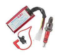 CDI Box Racing 250Cc, 140Cc Bobine, Bobine d'allumage, Bobine d'Allumage Aluminium 5 Broches AC CDI Box A7TC Kit Bougie pour Pit Dirt Motor Bike