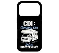 CDI Camping Car Durée Indéterminée Humour Vanlife Retraite Coque pour iPhone 17 Pro