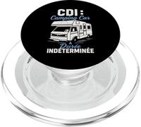 CDI Camping Car Durée Indéterminée Humour Vanlife Retraite PopSockets PopGrip pour MagSafe
