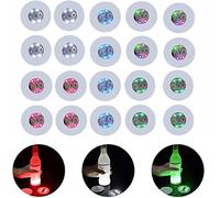 CDIYTOOL 20 sous-Verres à LED pour Boissons, lumières de Bouteille à LED, lumières de Porte-gobelet pour Bouteille d'alcool à vin, cierges Magiques pour Champagne, fête, Bar, coloré (20pcs)