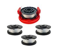 CDIYTOOL Bobine de fil de rechange pour débroussailleuse Ein-hell GE-CT 18/28 Li et GE-CT 18/28 Li TC, bobine de fil de rechange en nylon pour débroussailleuse 0,2 cm à 5,8 m avec capuchon (4 bobines