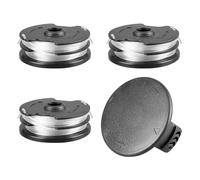 CDIYTOOL Bobine de rechange pour débroussailleuse Parkside LIDL PRTA 20-Li C3 A1B2 PRT 550 A1 A3 PRT 300 A1, Bobine de rechange de 1,6 mm avec couvercle TLP-01-1 (3 bobines + 1 couvercle)