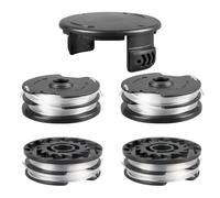 CDIYTOOL Bobine de rechange pour débroussailleuse Parkside LIDL PRTA 20-Li C3 A1B2 PRT 550 A1 A3 PRT 300 A1, Bobine de rechange de 1,6 mm avec couvercle TLP-01-1 (4 bobines + 1 couvercle)