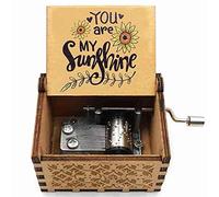 CDIYTOOL Boîte à musique « You are My Sunshine » en bois vintage et classique gravée à la main - Cadeau d'anniversaire pour amis, enfants, garçons et filles