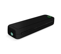 CDIYTOOL Imprimante thermique portable A4 sans fil Bluetooth compatible avec Android, iOS et ordinateur portable, imprimante mobile sans encre 203 DPI pour voyage, maison, étude, bureau (noir)