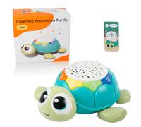 CDIYTOOL Jouet sensoriel musical en forme de tortue pour bébé avec projection d'étoiles et lumières - Cadeau d'anniversaire pour garçons et filles