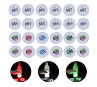 CDIYTOOL Lot de 24 Dessous de Verre à LED pour Bouteille de vin, Verre de bière, Tapis de Boisson, lumière Clignotante pour fête, Mariage, Bar