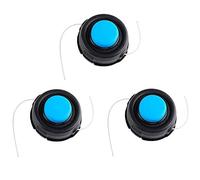 CDIYTOOL Lot de 3 têtes de débroussailleuse M10 T35 de rechange pour Hus-qvarna 531300183 - Tête de robinet à alimentation automatique - Axe droit - Pour tondeuse 323L 323R 324LX 343F