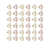 CDIYTOOL Lot de 96 mini porte-cartes de table, en forme de triangle pour mariage, numéros de table, photos dorées, clips pour marque-place, fête d'anniversaire