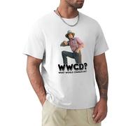Cdj WWCD What Would Charles Ingalls Do Little House on The Prairie T Shirt White XXL