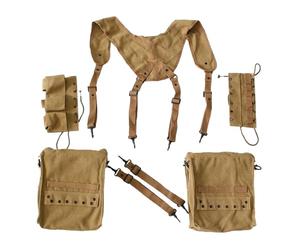CDJBHW WW2 US Kit Médical Soldat Toile Sac Portable Trousse D'urgence Outdoor Tool Pack Réplique WWII D - Day Combat Gear