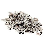 CDKJ 100pcs Embout Gaines Fixation Cable Frein Vitesse 5mm Metal Argent pour Velo