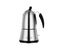 CDKM Cafetière Moka Électrique, Cafetière italienne à espresso en acier inoxydable,Machine à café avec Valve de Sécurité Italienne, Arrêt automatique,Thermostat STRIX UK (340, Millilitres)