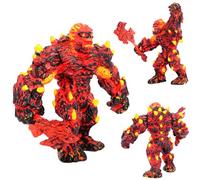 CDLIZW Lave Décorations de Monstres,Figurine de Monstre de Lave,Golem Lave avec Arme avec Bras Mobiles,Collection,pour Adolescents et Adultes Décoration pour Cadeau d'anniversaire